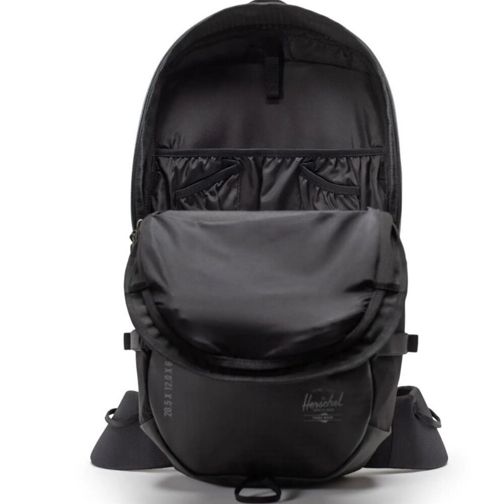 New Herschel Supply All Season Backpack 29L Black outdoor travel fashion $150msr - Picture 7 of 7